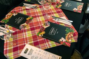 Image showing menus on a table in the dining area of Minos Mediterranean Cuisine in Howick.